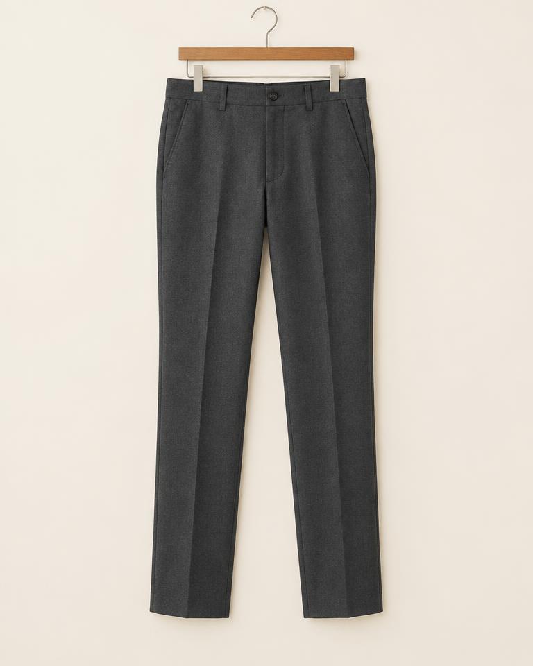 Men's Charcoal Grey Trousers - HANUMAN FABRICS
